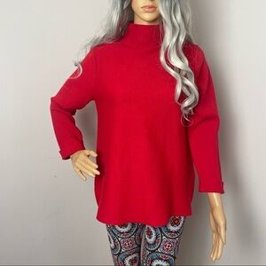 TaharI Women's Sweater – Bold Red Hue Red